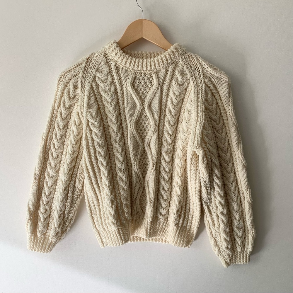 Vintage Handknit Fisherman Sweater